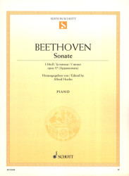 Ludwig van Beethoven: Sonate f-Moll op. 57 - Appassionata (noty na klavír)