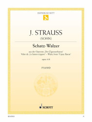 Johann Strauss: Schatz Walzer Opus 418 - Walz From Gipsy Baron (noty na klavír)