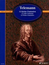 Georg Philipp Telemann: 12 Little Fantasies (noty na klavír)