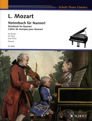 W.A. Mozart: Notebook For Nannerl (noty na klavír)