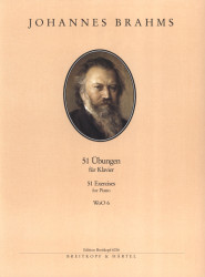Johannes Brahms: 51 Exercises WoO 6 (noty na klavír)
