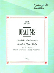 Johannes Brahms: Complete Piano Works 2 - Smaller Pieces (noty na klavír)