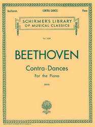 Ludwig van Beethoven: Contra-Dances For Piano (noty na klavír)