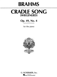Johannes Brahms: Cradle Song (noty na klavír)