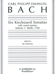 Carl Philipp Emanuel Bach: Six Keyboard Sonatas 1 (noty na klavír)