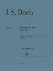 Johann Sebastian Bach: Partita 4 D Major BWV 828 (noty na klavír)