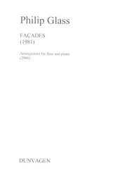 Philip Glass: Facades (noty na příčnou flétnu, klavír)