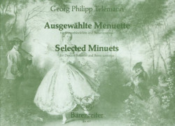 Georg Philipp Telemann: Selected Minuets (noty na sopránovou zobcovou flétnu, klavír)