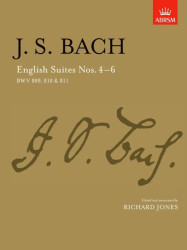 Johann Sebastian Bach: English Suites Nos. 4 - 6 BWV 809, 810 & 811 (noty na klavír)