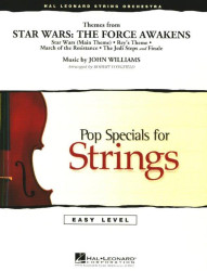 Themes from Star Wars: The Force Awakens (snadné noty pro smyčcový orchestr, party, partitura)