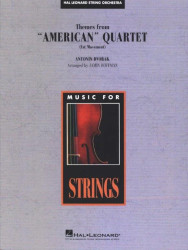 Antonín Dvořák: Themes from American Quartet, Movement 1 (noty pro smyčcový orchestr, party, partitura)