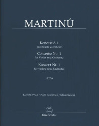 Bohuslav Martinů: Concerto no. 1 for Violin and Orchestra (noty na housle, klavír)