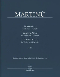 Bohuslav Martinů: Concerto no. 2 for Violin and Orchestra (noty na housle, klavír)