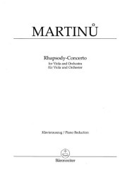 Bohuslav Martinů: Rhapsody-Concerto (noty na violu, klavír)