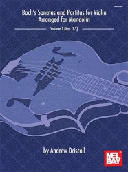Bach's Sonatas And Partitas For Solo Violin (noty, tabulatury na mandolínu)