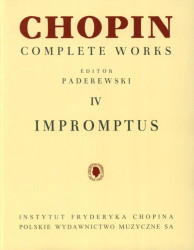 Frédéric Chopin: Complete Works IV - Impromptus (noty na klavír)
