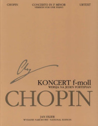 Frédéric Chopin: Concerto In F Minor Op 21 13B (noty na klavír)