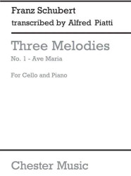 Franz Schubert / Alfredo Piatti: Ave Maria From Three Melodies (noty na violoncello, klavír)