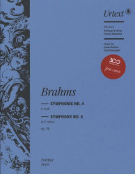 Johannes Brahms: Symphony No. 4 in E minor Op. 98 (noty pro orchestr, partitura)