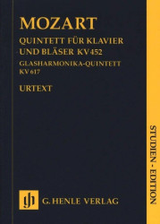 Wolfgang Amadeus Mozart: Piano Quintet E Flat K.452 (noty pro klavírní kvintet, partitura)