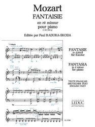 Wolfgang Amadeus Mozart: Fantaisie No.3, K397 in D minor (noty na klavír)