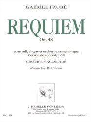 Gabriel Fauré: Requiem, Op. 48 version 1900 choeur en accolade - SATB (noty na sborový zpěv)