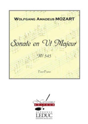 Wolfgang Amadeus Mozart: Sonate En Ut Majeur Kv545 (noty na klavír)