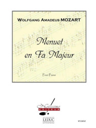 Wolfgang Amadeus Mozart: Menuet En Fa Majeur (noty na klavír)