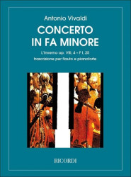 Antonio Vivaldi: Concerto in Fa Minore 'L'Inverno' Rv 297 (noty na příčnou flétnu, klavír)