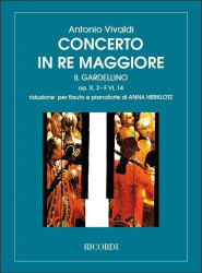 Antonio Vivaldi: Concerto in re maggiore 'Il Gardellino' Rv 428 (noty na příčnou flétnu, klavír)