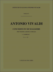 Antonio Vivaldi: Concerto In Mi 'L'Amoroso' RV 271 (noty na housle, smyčcový orchestr, partitura)