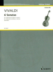 Antonio Vivaldi: 6 Sonatas (noty na violoncello, klavír)