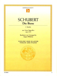 Franz Schubert: Die Biene op. 13/9 (noty na housle, klavír)