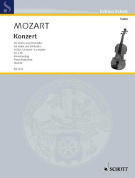Wolfgang Amadeus Mozart: Concerto A Major KV 219 (noty na housle, klavír)