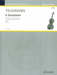 Georg Philipp Telemann: 6 Sonatinen  (noty na housle, klavír)