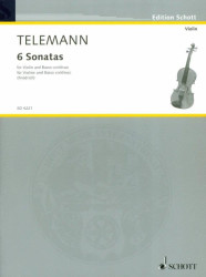 Georg Philipp Telemann: 6 Sonatas (noty na housle, klavír)
