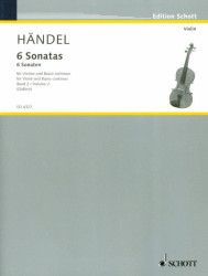 Georg Friedrich Händel: 6 Sonatas 2 Book 2 (noty na housle, klavír)