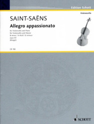 Camille Saint-Saëns: Allegro appassionato op. 43 (noty pro violoncello, klavír)