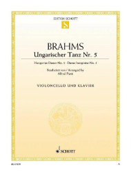 Johannes Brahms: Ungarische Tanz Nr. 5 (noty na violoncello, klavír)