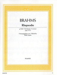 Johannes Brahms: Rhapsodie G-Moll op. 79/2 (noty na klavír)