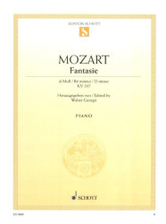 Wolfgang Amadeus Mozart: Fantasie D-Moll KV 397 (noty na klavír)