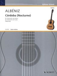 Isaac Albéniz: Cordoba - Nocturne op. 232 (noty na kytaru, violoncello)