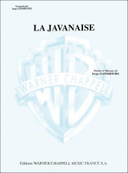 Serge Gainsbourg: La javanaise (noty na klavír, zpěv, akordy)