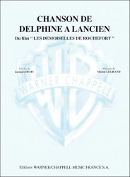 Michel Legrand: Chanson de Delphine á Lancien Du Film Les Demoiselles de Rochefort (noty na klavír, zpěv, akordy)