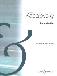 Dmitrij Kabalevskij: Improvisation op. 21 (noty na housle, klavír)