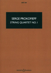 Sergej Prokofjev: String Quartet No. 1 op. 50 (noty pro smyčcový kvartet, kapesní partitura)
