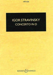Igor Stravinskij: Concerto in D (noty pro smyčcový orchestr, kapesní partitura)
