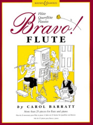 Carol Barratt: Bravo! Flute (noty na příčnou flétnu, klavír)