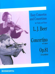 Leopold Josef Beer: Concertino in D minor Op. 81 (noty na housle, klavír)
