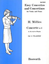 Hans Millies: Concertino in D in the Style of Haydn (noty na housle, klavír)